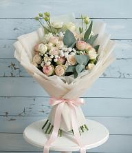 Букет цветов из:  Розы и Лизиантусы в Дыдымкине