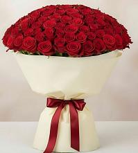 Букет 101 Красная роза Милано в Дыдымкине
