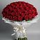 Букет 101 Красная роза Блэк Мэджик в Дыдымкине