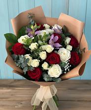 Букет цветов из:  Розы и Альстромерии в Дыдымкине