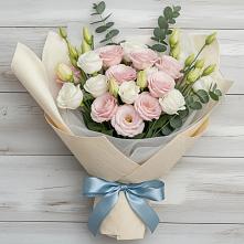 Букет цветов из:  Лизиантусы #REPLACE_PRED# Дыдымкине