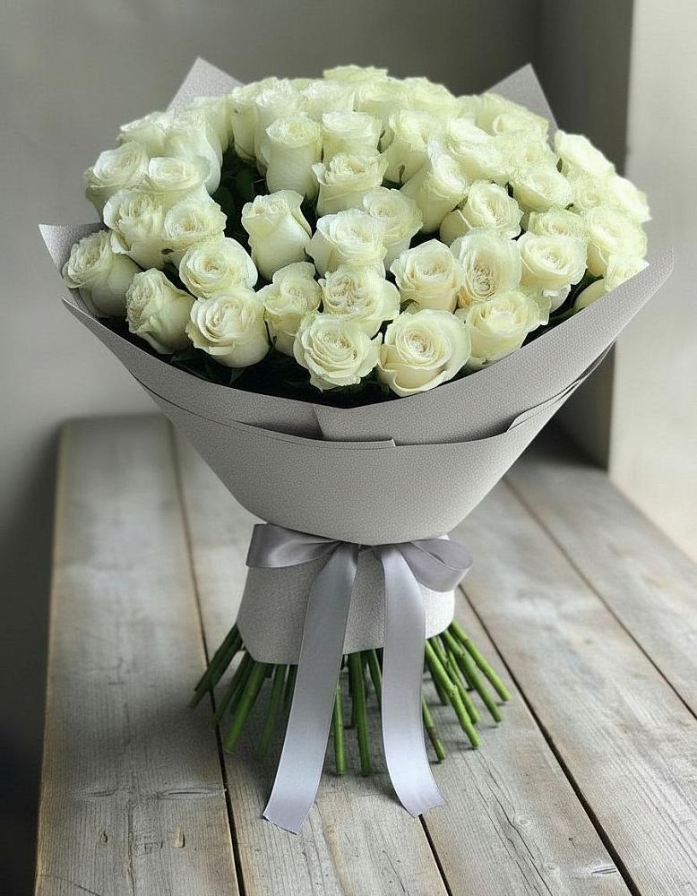 Букет 35 Белых роз в Дыдымкине