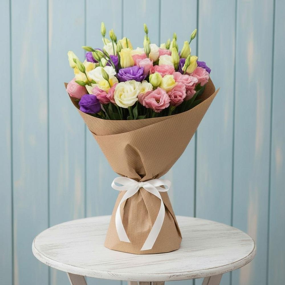 Букет цветов из: Лизиантусы в Дыдымкине