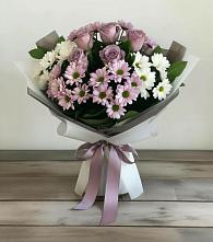 Букет цветов из:  Хризантемы и Розы в Дыдымкине