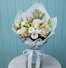 Букет цветов из:  Розы и Лизиантусы в Дыдымкине