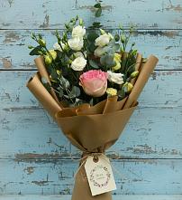 Букет цветов из:  Розы и Лизиантусы в Дыдымкине