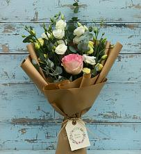 Букет цветов из:  Розы и Лизиантусы в Дыдымкине