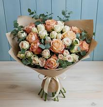 Букет цветов из:  Альстромерии и Розы #REPLACE_PRED# Дыдымкине