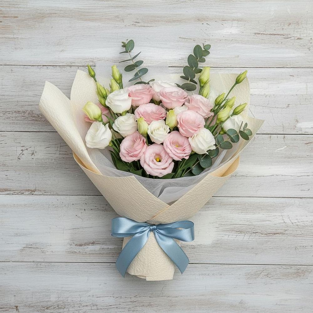 Букет цветов из: Лизиантусы в Дыдымкине